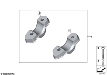 Load image into Gallery viewer, BMW Motorrad - Handlebar Risers Set - R 1300 RT/GS/GS Adventure - 32717923068