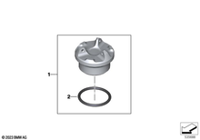 Load image into Gallery viewer, BMW Motorrad Oil Sealing Cap - Genuine BMW - 2018-Present M / R / S Models - 77125A68EE3