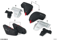 Load image into Gallery viewer, BMW Motorrad Bag - Genuine BMW Radiator Cowl Bag - R 1300 GS Adventure - 77495B30A76