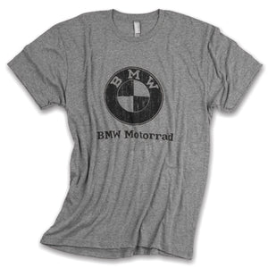 BMW Grey Vintage Roundel T-Shirt - BMWSuperShop.com
