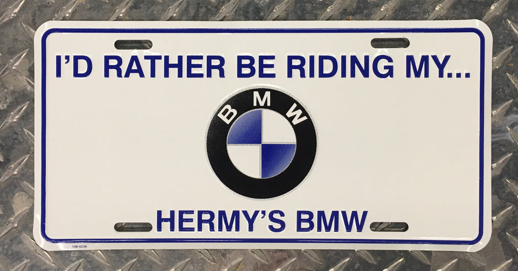 Hermy's BMW License Plate - BMWSuperShop.com